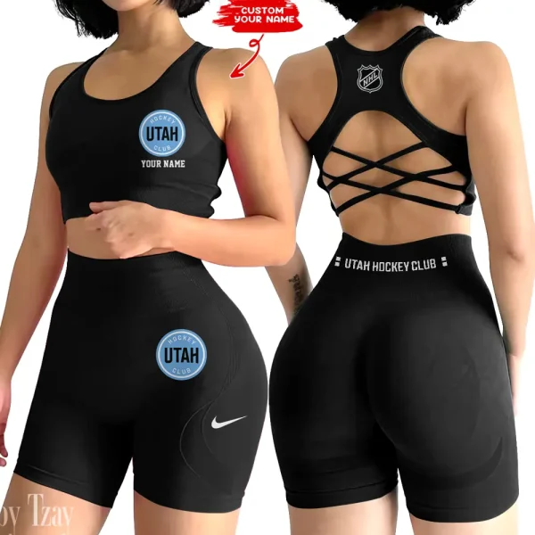 Utah Hockey Club NHL High-Waist Fitness Set Women's Butt Lifting Yoga Clothes ANZ2PWSYS123