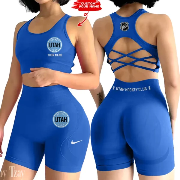 Utah Hockey Club NHL High-Waist Fitness Set Women's Butt Lifting Yoga Clothes ANZ2PWSYS123 - Image 5