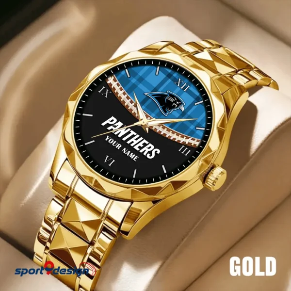 Carolina Panthers Men Watch Classic Business Calendar Week Stainless Steel Waterproof MTTDMW357 - Image 5