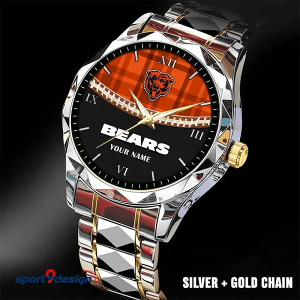 Chicago Bears Men Watch Classic Business Calendar Week Stainless Steel Waterproof MTTDMW358 - Image 5