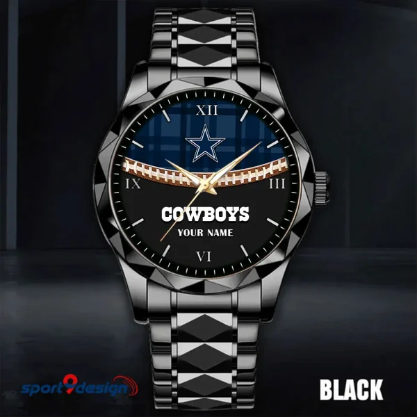 Dallas Cowboys Men Watch Classic Business Calendar Week Stainless Steel Waterproof MTTDMW361 - Image 2