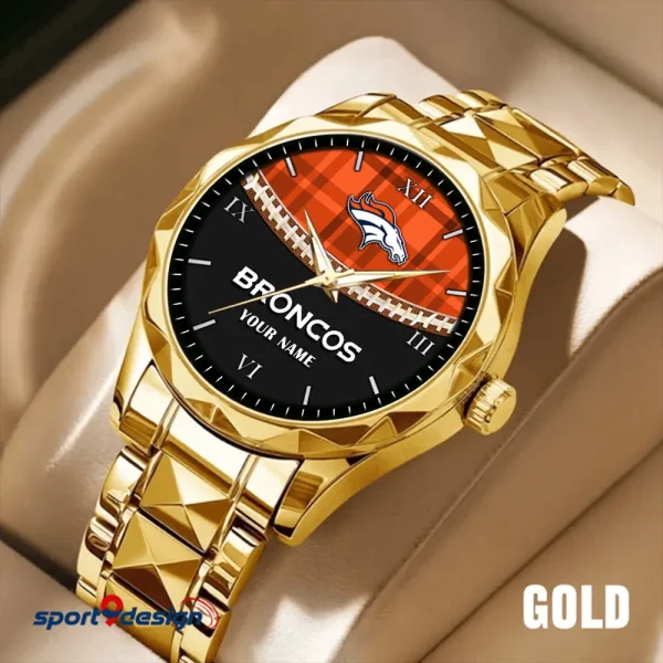 Denver Broncos Men Watch Classic Business Calendar Week Stainless Steel Waterproof MTTDMW362 - Image 3