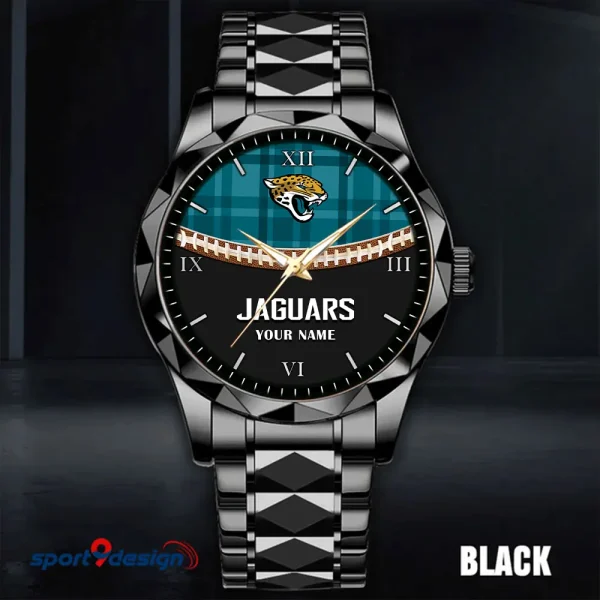 Jacksonville Jaguars Men Watch Classic Business Calendar Week Stainless Steel Waterproof MTTDMW367 - Image 2