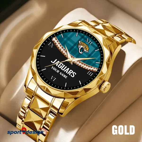 Jacksonville Jaguars Men Watch Classic Business Calendar Week Stainless Steel Waterproof MTTDMW367 - Image 3