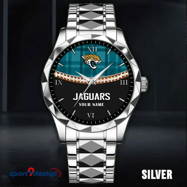 Jacksonville Jaguars Men Watch Classic Business Calendar Week Stainless Steel Waterproof MTTDMW367 - Image 4