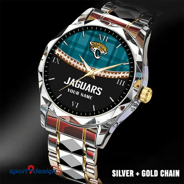 Jacksonville Jaguars Men Watch Classic Business Calendar Week Stainless Steel Waterproof MTTDMW367 - Image 5