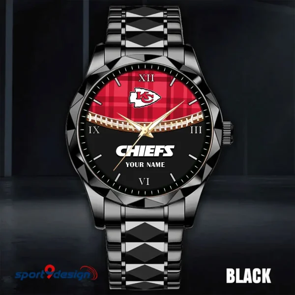 Kansas City Chiefs Men Watch Classic Business Calendar Week Stainless Steel Waterproof MTTDMW368 - Image 2