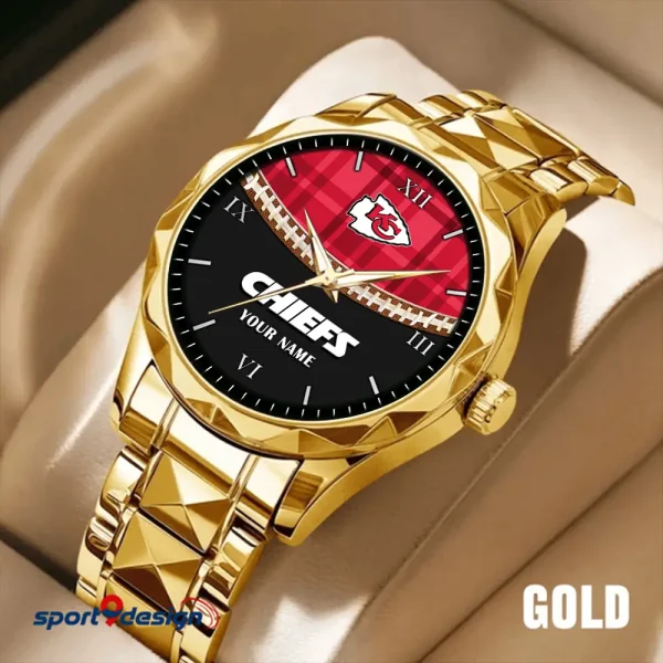 Kansas City Chiefs Men Watch Classic Business Calendar Week Stainless Steel Waterproof MTTDMW368 - Image 3