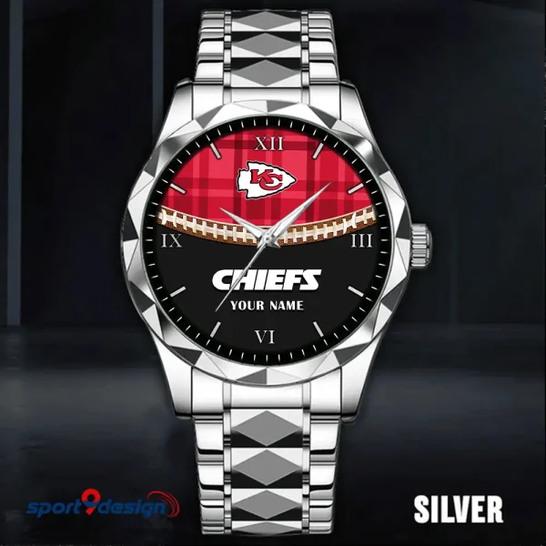 Kansas City Chiefs Men Watch Classic Business Calendar Week Stainless Steel Waterproof MTTDMW368 - Image 4