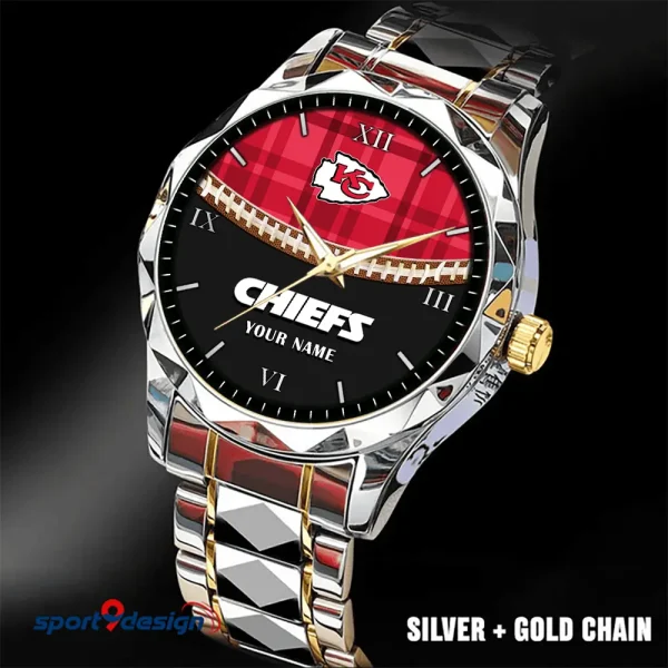 Kansas City Chiefs Men Watch Classic Business Calendar Week Stainless Steel Waterproof MTTDMW368 - Image 5