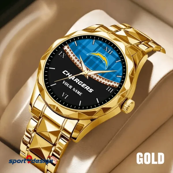 Los Angeles Chargers Men Watch Classic Business Calendar Week Stainless Steel Waterproof MTTDMW370 - Image 3