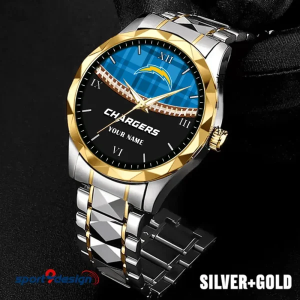 Los Angeles Chargers Men Watch Classic Business Calendar Week Stainless Steel Waterproof MTTDMW370