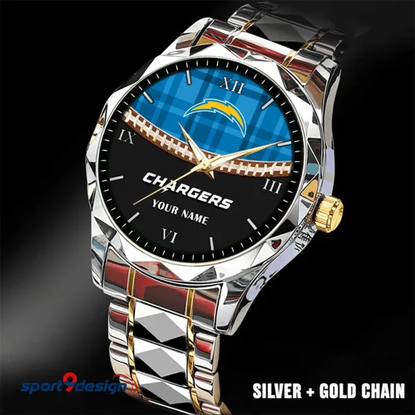 Los Angeles Chargers Men Watch Classic Business Calendar Week Stainless Steel Waterproof MTTDMW370 - Image 5