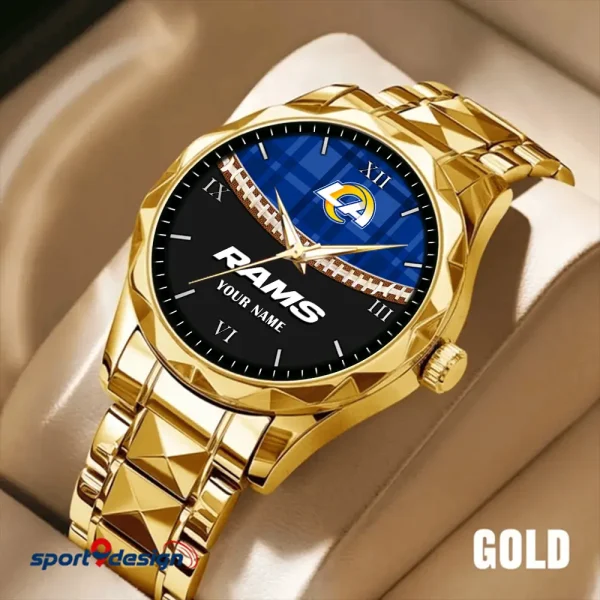 Los Angeles Rams Men Watch Classic Business Calendar Week Stainless Steel Waterproof MTTDMW371 - Image 4