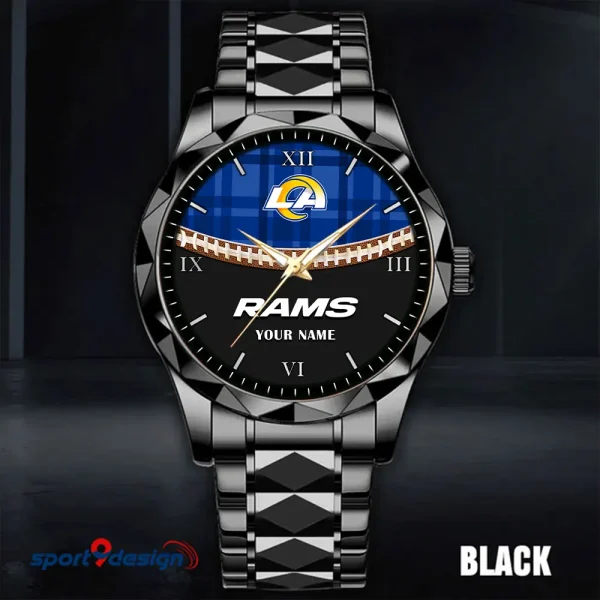 Los Angeles Rams Men Watch Classic Business Calendar Week Stainless Steel Waterproof MTTDMW371 - Image 5