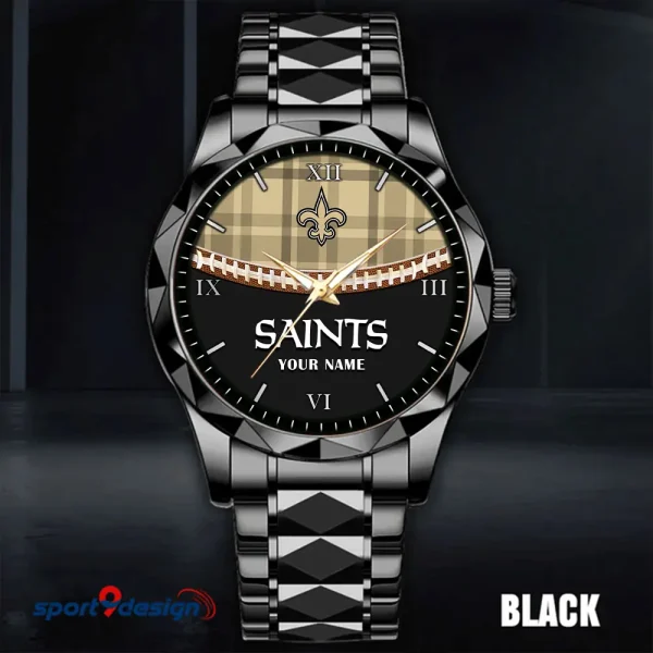 New Orleans Saints Men Watch Classic Business Calendar Week Stainless Steel Waterproof MTTDMW375 - Image 2