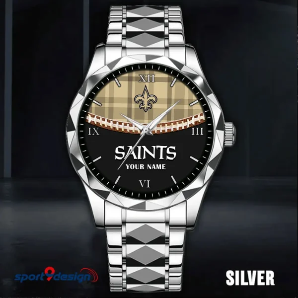 New Orleans Saints Men Watch Classic Business Calendar Week Stainless Steel Waterproof MTTDMW375 - Image 4