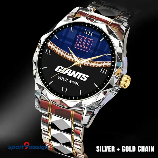 New York Giants Men Watch Classic Business Calendar Week Stainless Steel Waterproof MTTDMW376 - Image 3