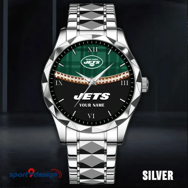 New York Jets Men Watch Classic Business Calendar Week Stainless Steel Waterproof MTTDMW377 - Image 4