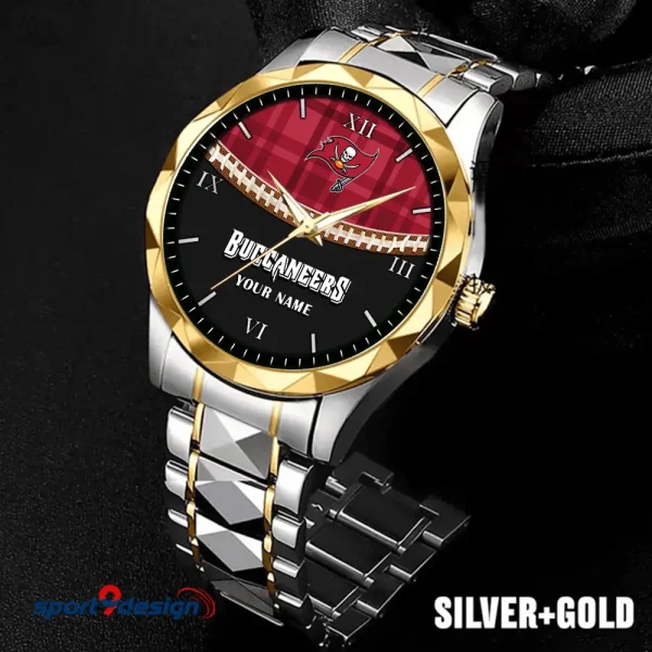 Tampa Bay Buccaneers Men Watch Classic Business Calendar Week Stainless Steel Waterproof MTTDMW382
