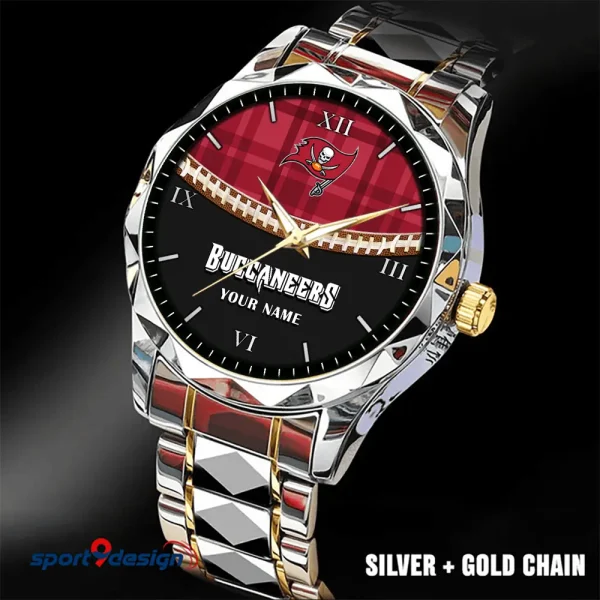 Tampa Bay Buccaneers Men Watch Classic Business Calendar Week Stainless Steel Waterproof MTTDMW382 - Image 5