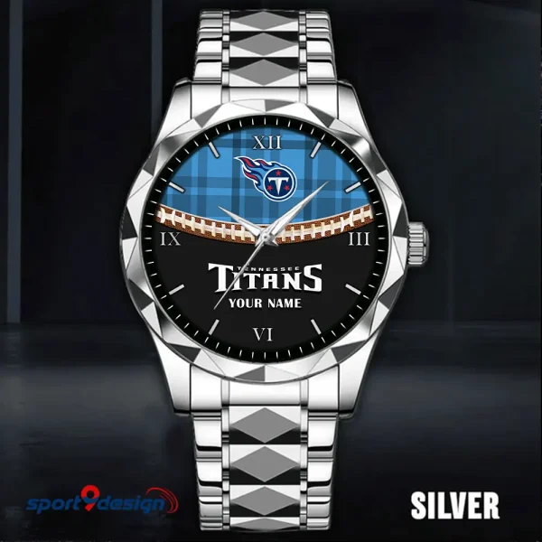 Tennessee Titans Men Watch Classic Business Calendar Week Stainless Steel Waterproof MTTDMW383 - Image 3