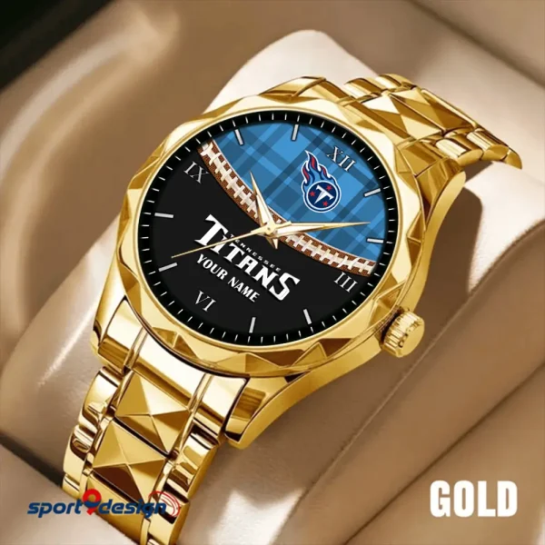 Tennessee Titans Men Watch Classic Business Calendar Week Stainless Steel Waterproof MTTDMW383 - Image 4