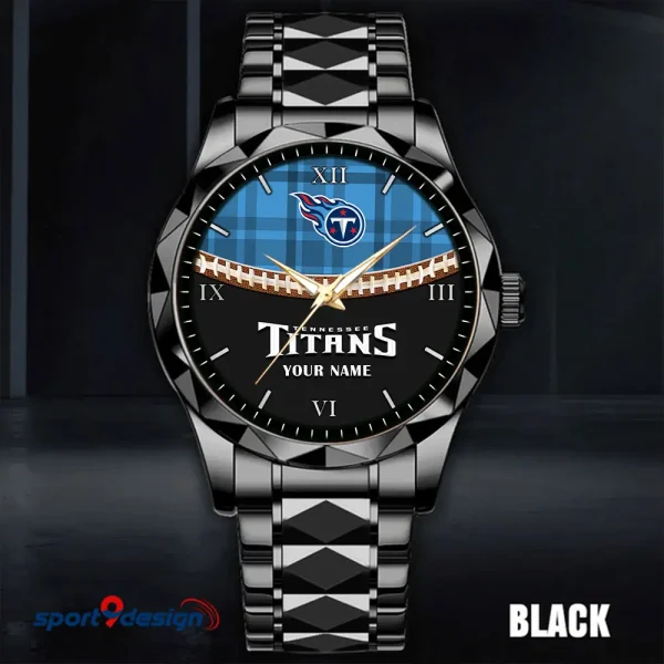 Tennessee Titans Men Watch Classic Business Calendar Week Stainless Steel Waterproof MTTDMW383 - Image 5