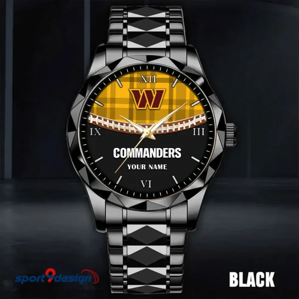 Washington Commanders Men Watch Classic Business Calendar Week Stainless Steel Waterproof MTTDMW384 - Image 3