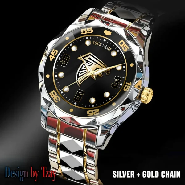 Atlanta Falcons Men Watch Classic Business Calendar Week Stainless Steel Waterproof MTTDMW386
