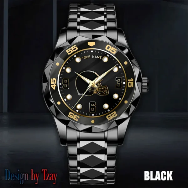 Cleveland Browns Men Watch Classic Business Calendar Week Stainless Steel Waterproof MTTDMW392 - Image 5