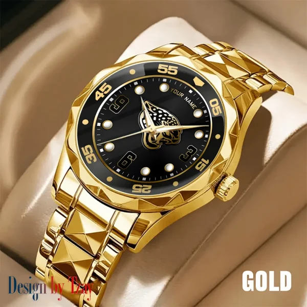 Jacksonville Jaguars Men Watch Classic Business Calendar Week Stainless Steel Waterproof MTTDMW399 - Image 2