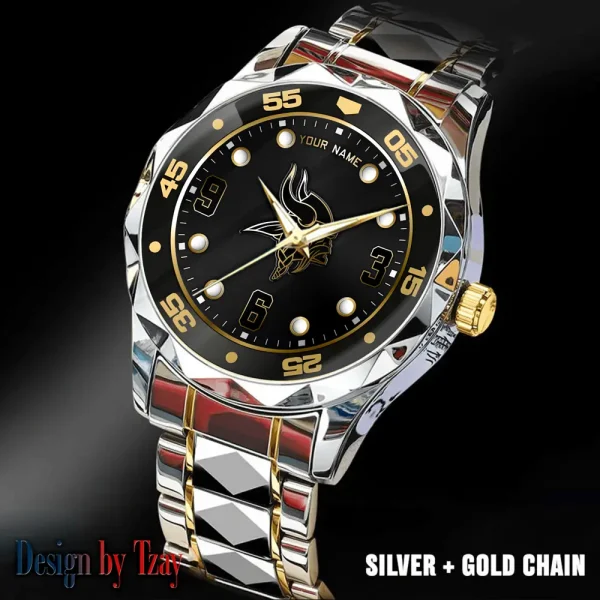 Minnesota Vikings Men Watch Classic Business Calendar Week Stainless Steel Waterproof MTTDMW405 - Image 3