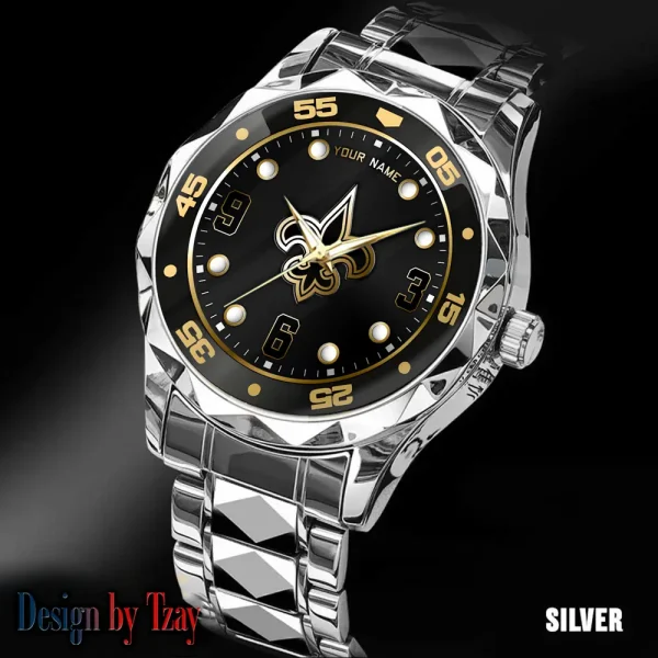 New Orleans Saints Men Watch Classic Business Calendar Week Stainless Steel Waterproof MTTDMW407 - Image 2