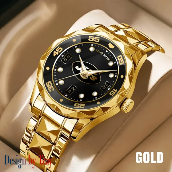 New York Jets Men Watch Classic Business Calendar Week Stainless Steel Waterproof MTTDMW409 - Image 2