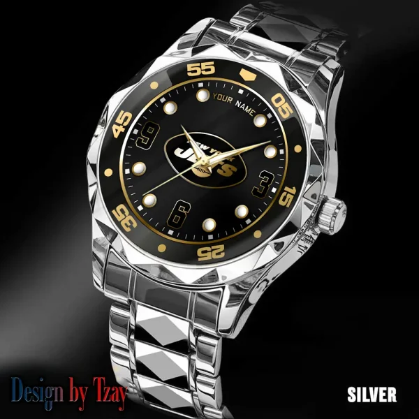 New York Jets Men Watch Classic Business Calendar Week Stainless Steel Waterproof MTTDMW409 - Image 5