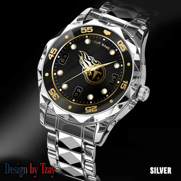 Tennessee Titans Men Watch Classic Business Calendar Week Stainless Steel Waterproof MTTDMW415 - Image 5
