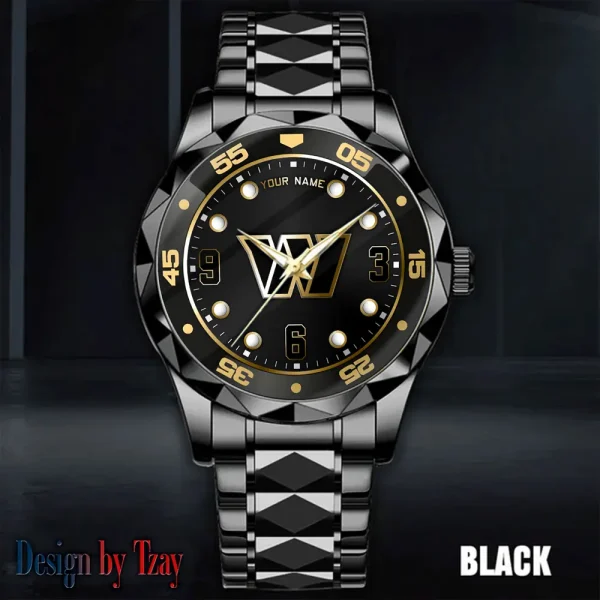Washington Commanders Men Watch Classic Business Calendar Week Stainless Steel Waterproof MTTDMW416 - Image 5