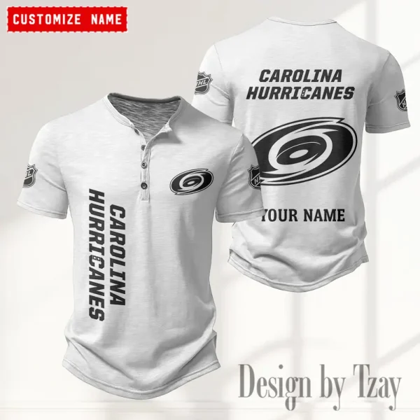 Carolina Hurricanes NHL Men’s Button Designer T-Shirts New Fashion 2025 ANZMBHCTS101