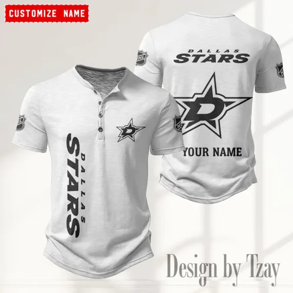 Dallas Stars NHL Men’s Button Designer T-Shirts New Fashion 2025 ANZMBHCTS105