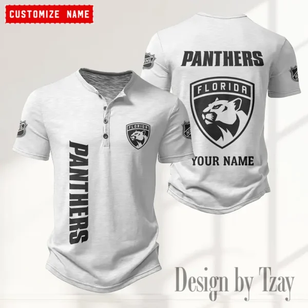 Florida Panthers NHL Men’s Button Designer T-Shirts New Fashion 2025 ANZMBHCTS108 - Image 3