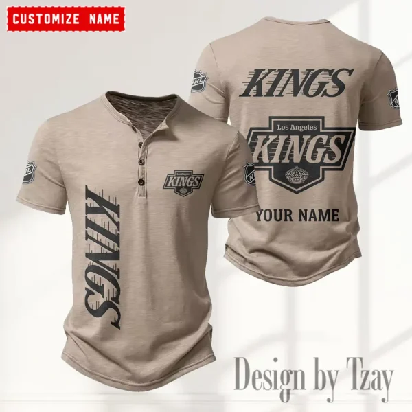 Los Angeles Kings NHL Men’s Button Designer T-Shirts New Fashion 2025 ANZMBHCTS109