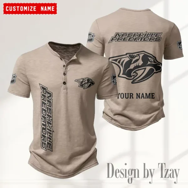Nashville Predators NHL Men’s Button Designer T-Shirts New Fashion 2025 ANZMBHCTS112 - Image 3