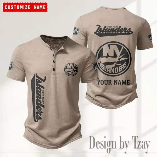 New York Islanders NHL Men’s Button Designer T-Shirts New Fashion 2025 ANZMBHCTS114 - Image 2