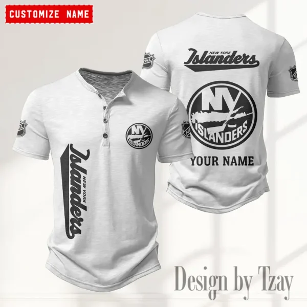 New York Islanders NHL Men’s Button Designer T-Shirts New Fashion 2025 ANZMBHCTS114 - Image 4