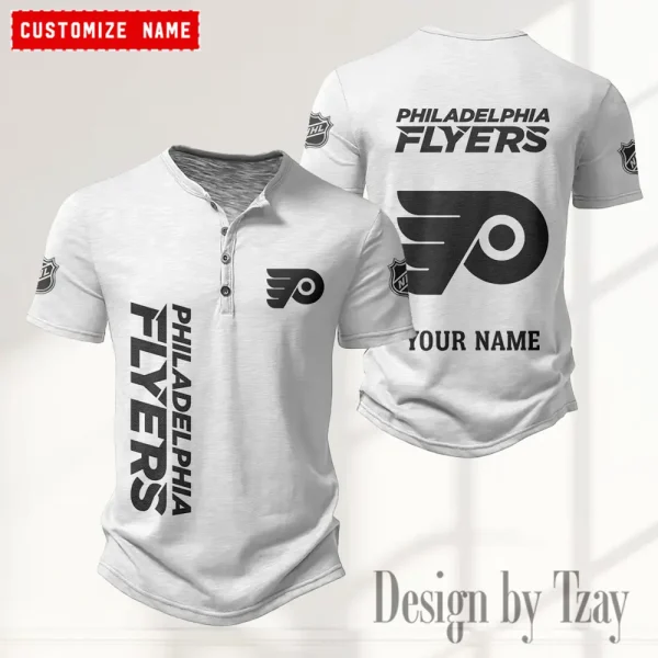 Philadelphia Flyers NHL Men’s Button Designer T-Shirts New Fashion 2025 ANZMBHCTS117