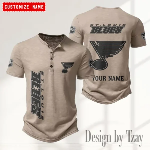 St Louis Blues NHL Men’s Button Designer T-Shirts New Fashion 2025 ANZMBHCTS121