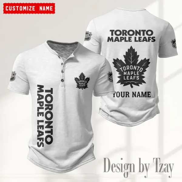 Toronto Maple Leafs NHL Men’s Button Designer T-Shirts New Fashion 2025 ANZMBHCTS123
