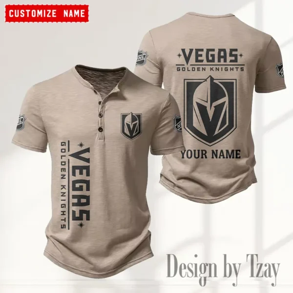 Vegas Golden Knights NHL Men’s Button Designer T-Shirts New Fashion 2025 ANZMBHCTS126