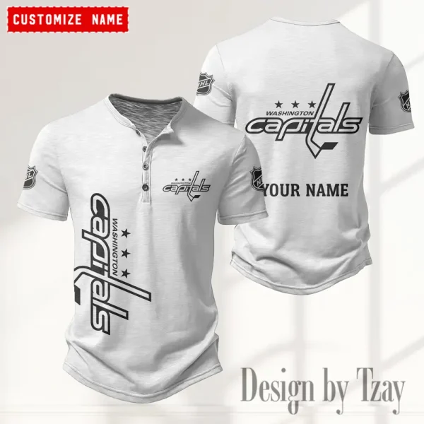 Washington Capitals NHL Men’s Button Designer T-Shirts New Fashion 2025 ANZMBHCTS127 - Image 3